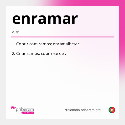 Significado de enramar