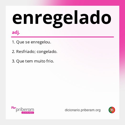 Significado de enregelado
