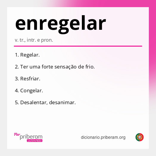 Significado de enregelar