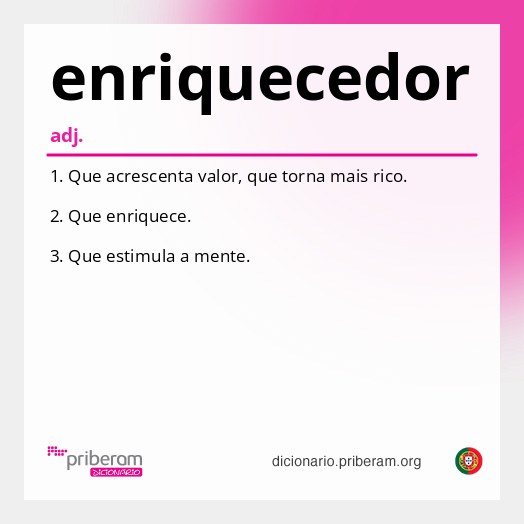 Significado de enriquecedor