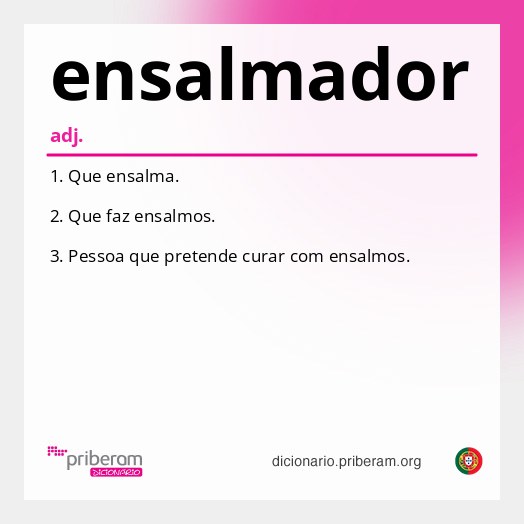 Significado de ensalmador