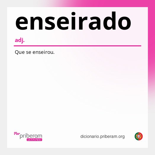Significado de enseirado