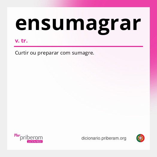Significado de ensumagrar