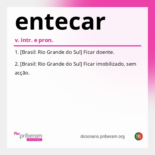Significado de entecar
