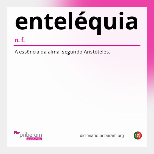 Significado de enteléquia