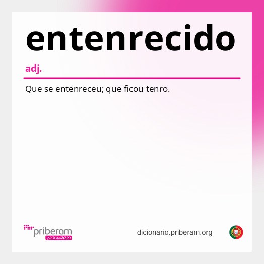 Significado de entenrecido