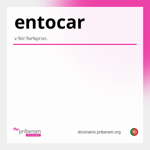 Significado de entocar