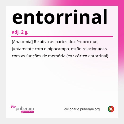 Significado de entorrinal