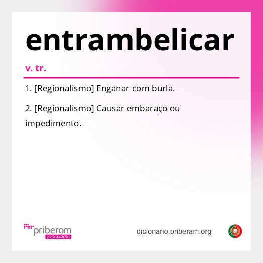 Significado de entrambelicar