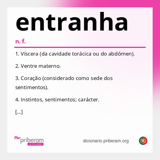 Significado de entranha