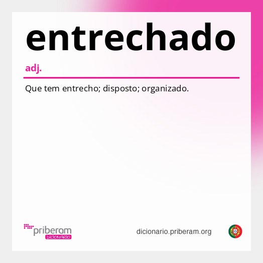 Significado de entrechado