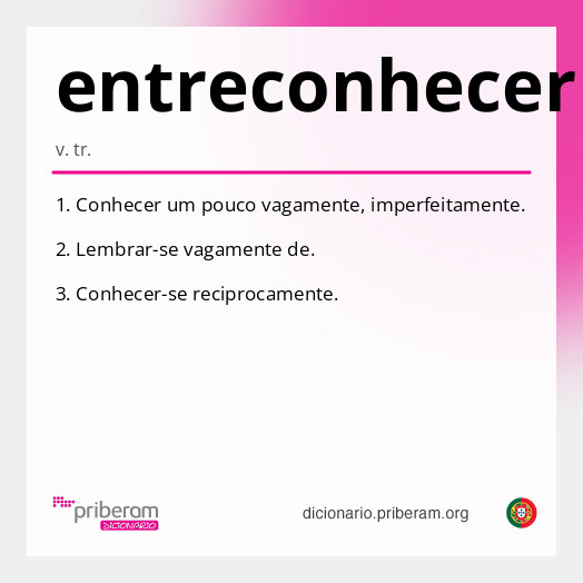 Significado de entreconhecer