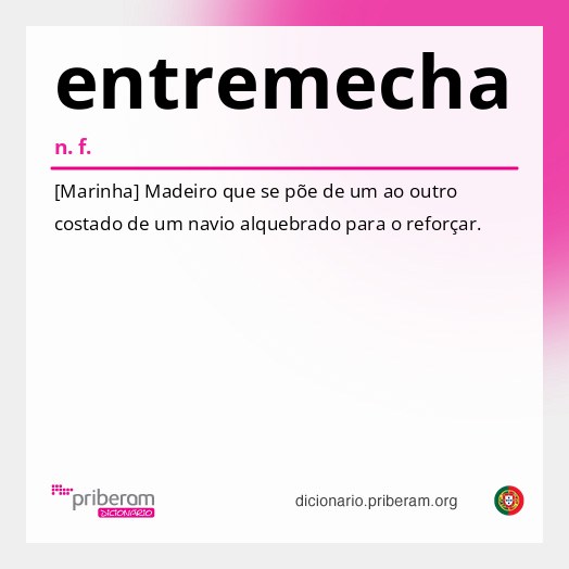 Significado de entremecha