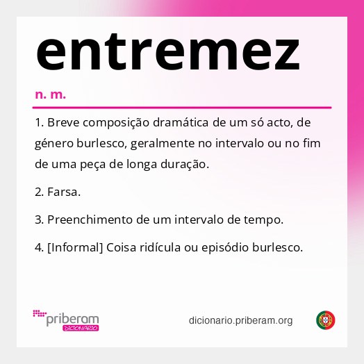 Significado de entremez