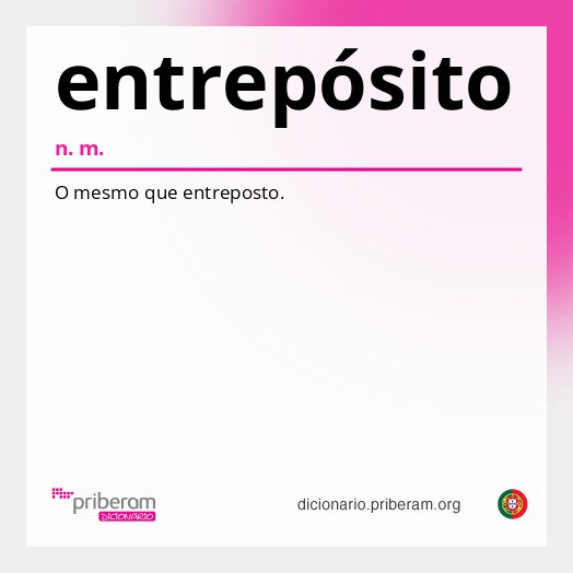 Significado de entrepósito