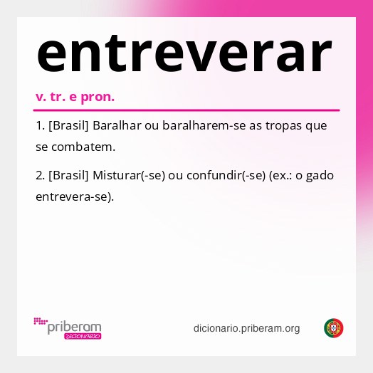 Significado de entreverar