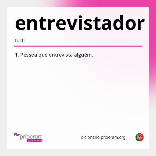 Significado de entrevistador