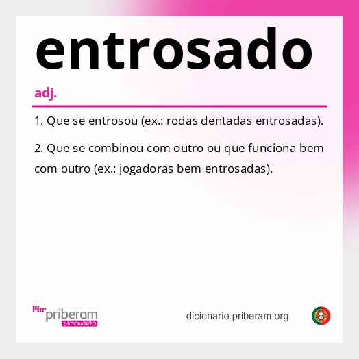 Significado de entrosado