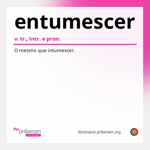 Significado de entumescer