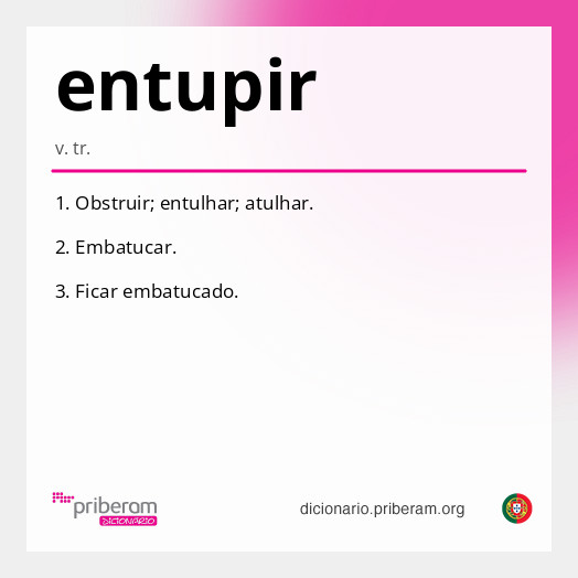 Significado de entupir