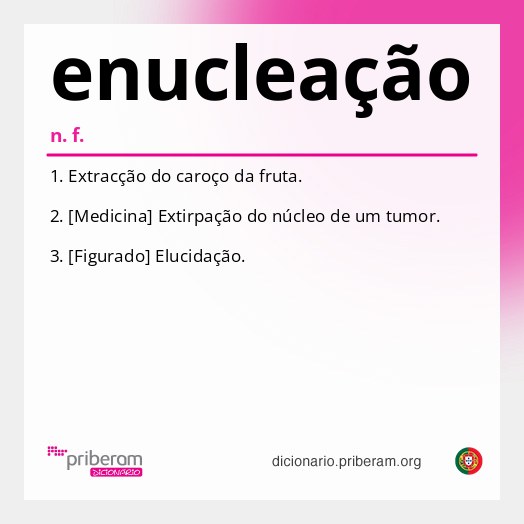 Significado de enucleação