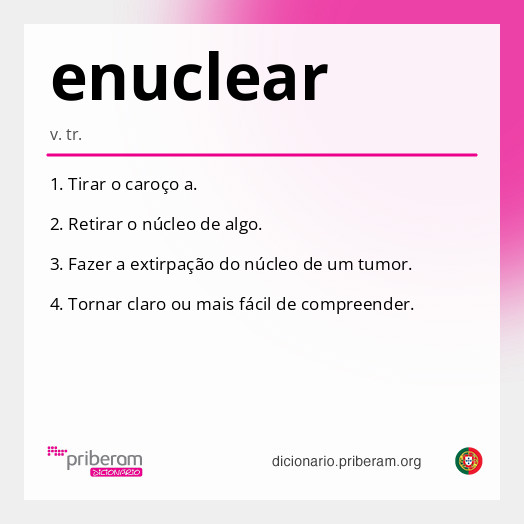 Significado de enuclear