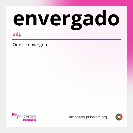 Significado de envergado
