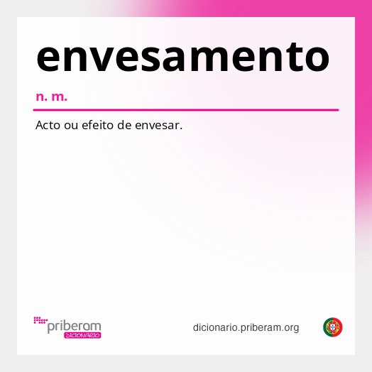 Significado de envesamento