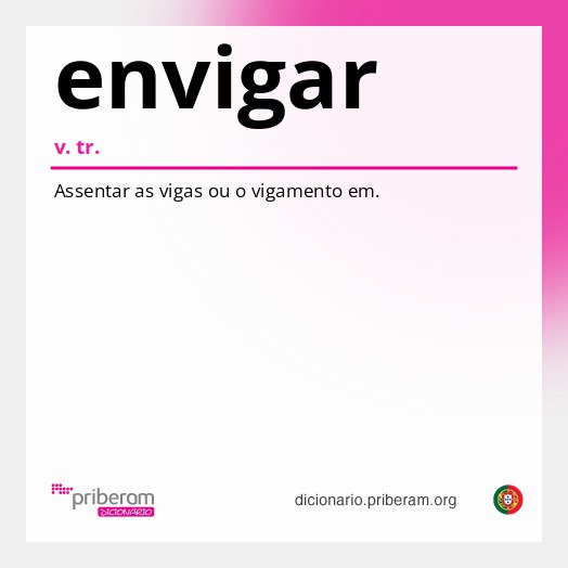 Significado de envigar