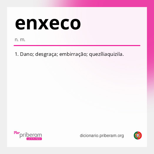 Significado de enxeco