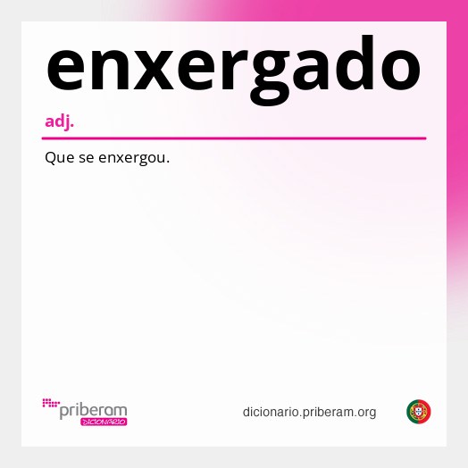 Significado de enxergado