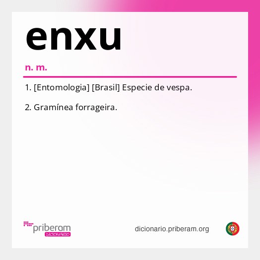 Significado de enxu