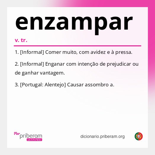 Significado de enzampar