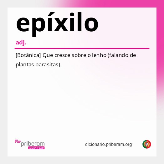 Significado de epíxilo