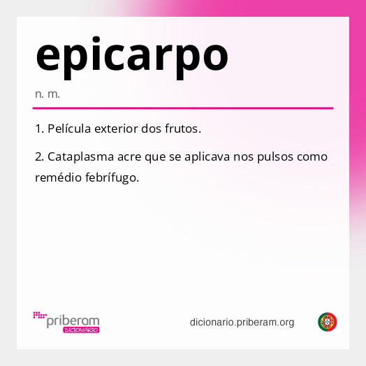 Significado de epicarpo