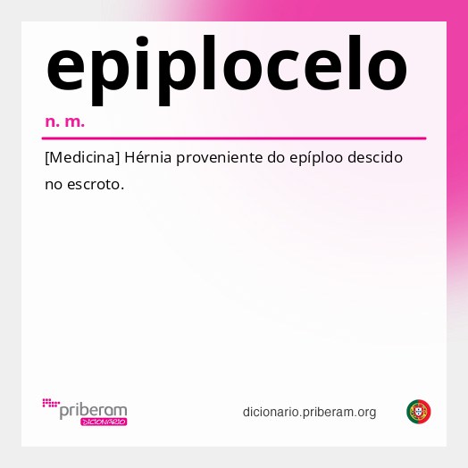 Significado de epiplocelo