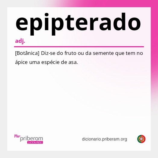 Significado de epipterado
