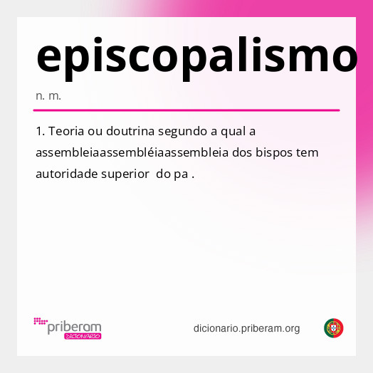 Significado de episcopalismo