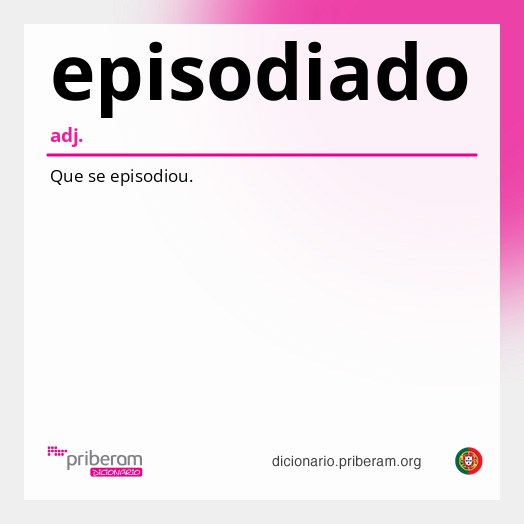 Significado de episodiado