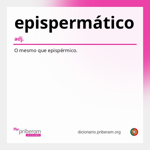 Significado de epispermático