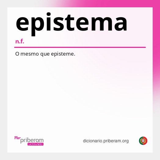 Significado de epistema