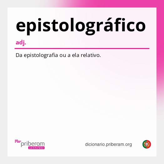 Significado de epistolográfico