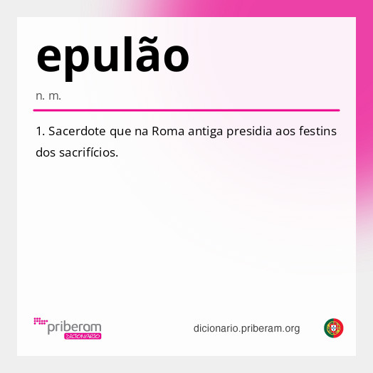 Significado de epulão