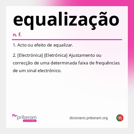 Significado de equalização