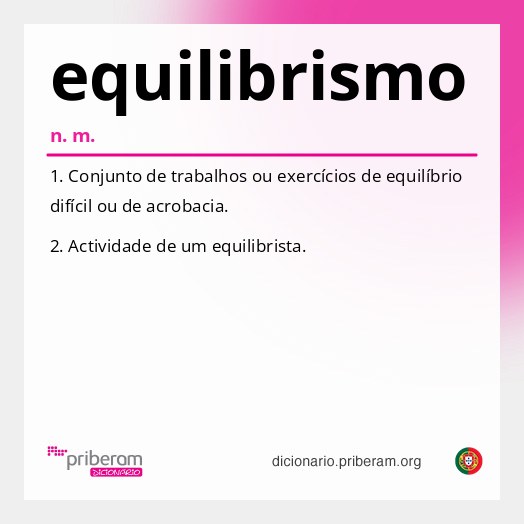 Significado de equilibrismo
