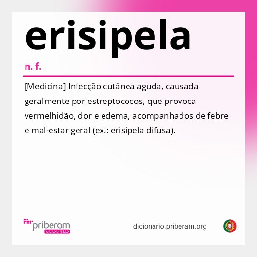 Significado de erisipela