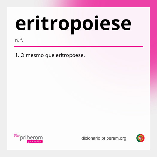 Significado de eritropoiese