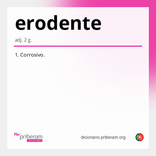 Significado de erodente