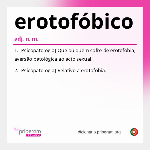 Significado de erotofóbico