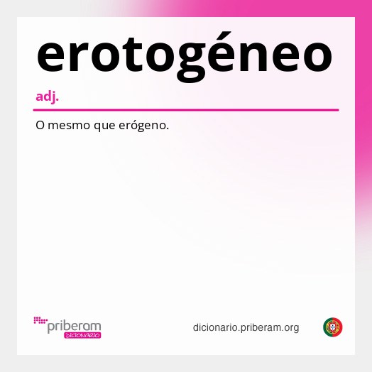 Significado de erotogéneo